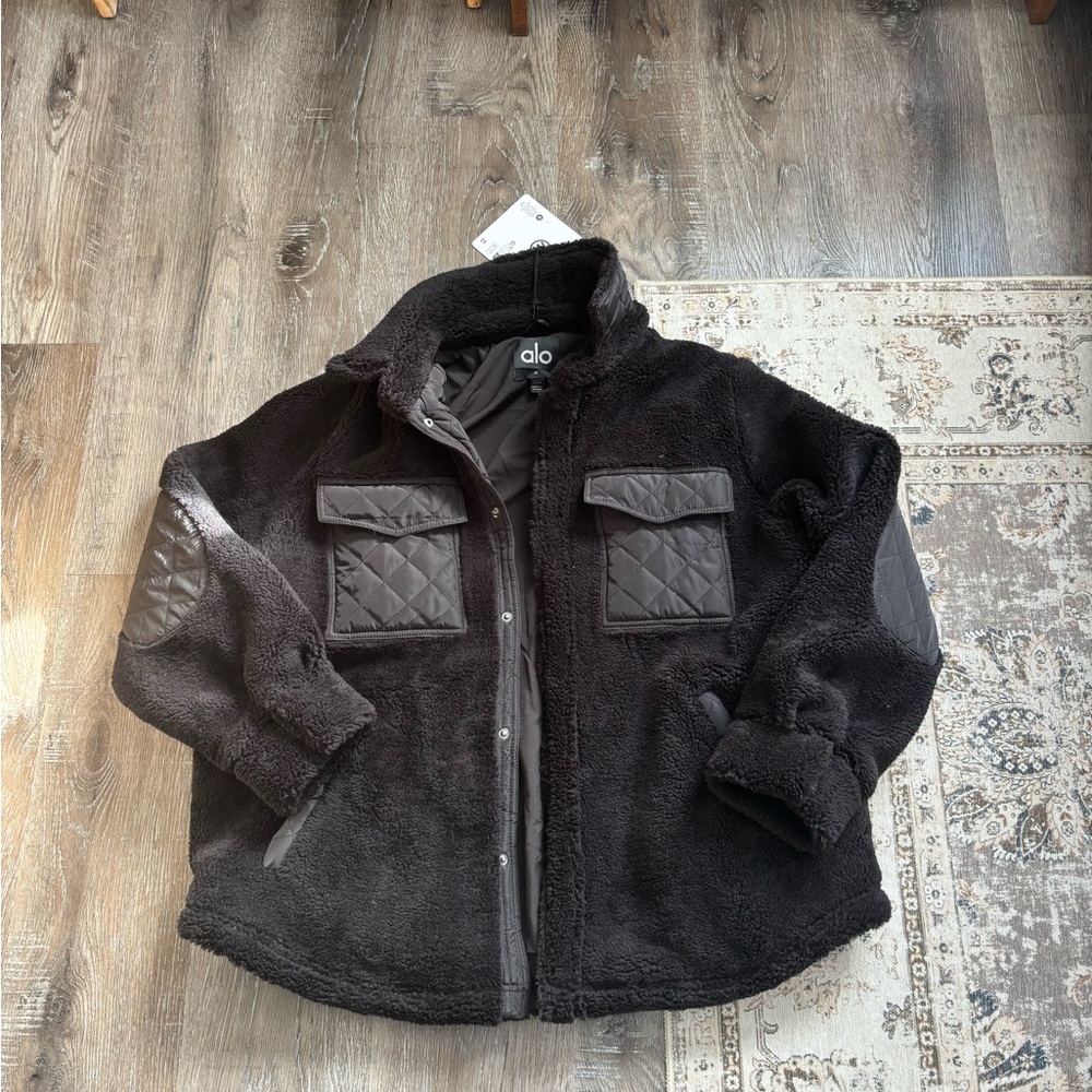 Alo Black Sherpa Jacket